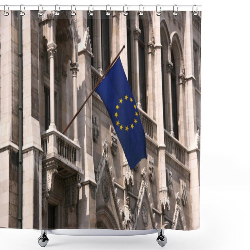 Personality  EU Flag Shower Curtains