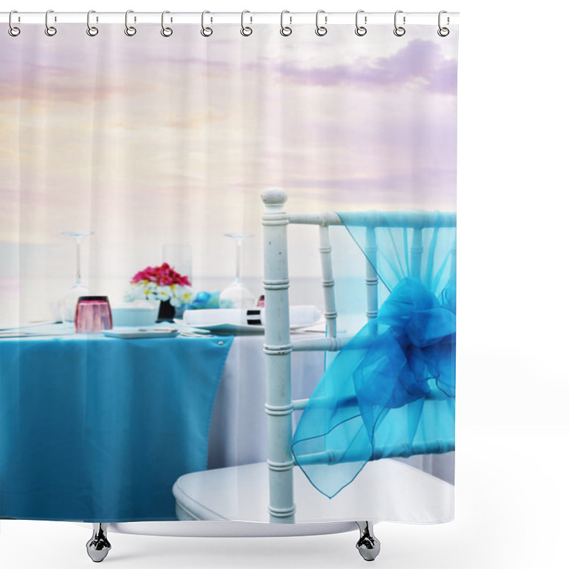 Personality  Wedding Ceremony At Sunset Shower Curtains