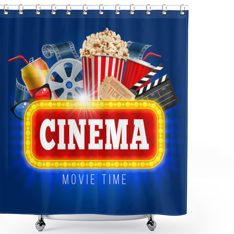 Personality  Cinema Concept Design Shower Curtains