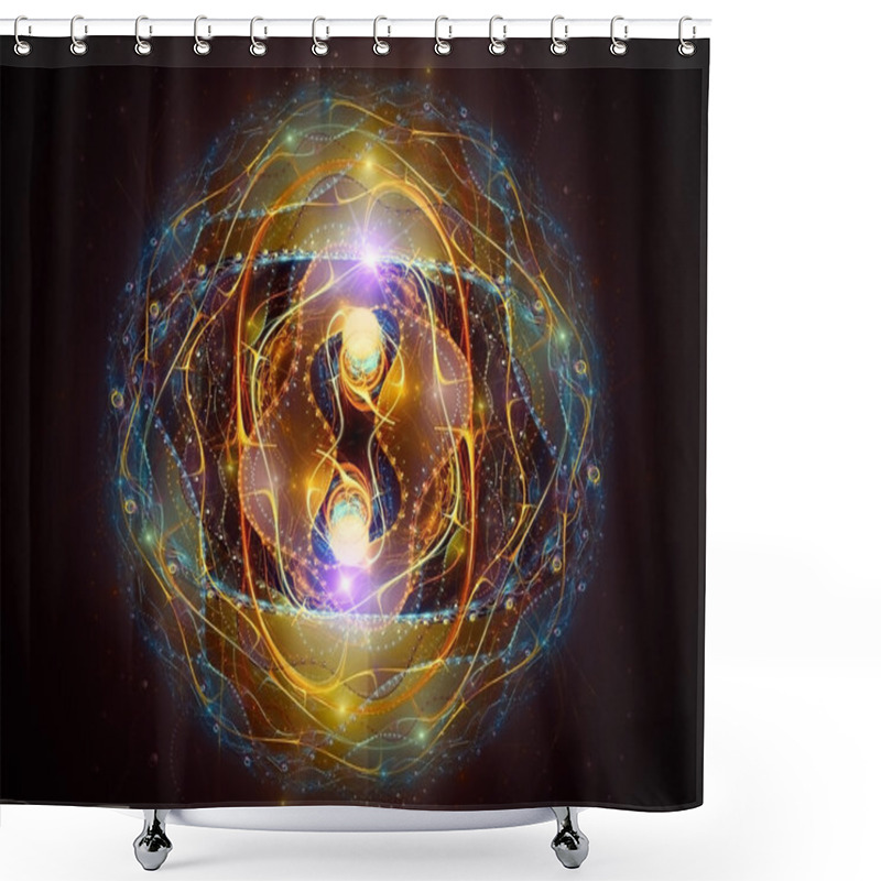 Personality  Abstract Deep-Sea Fractal Wallpaper Shower Curtains