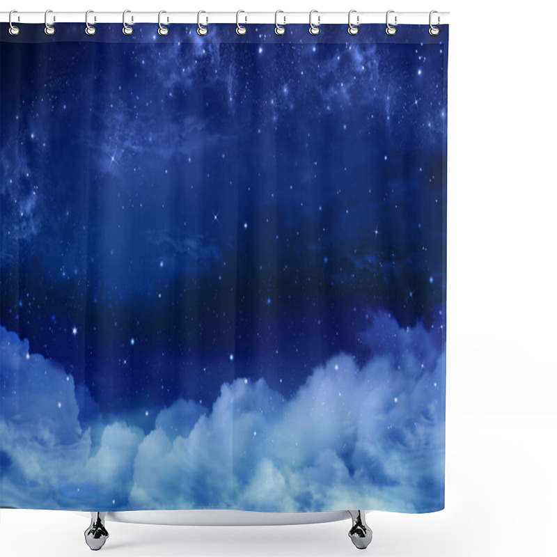 Personality  Background Of The Night Sky Shower Curtains