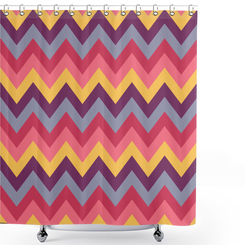 Personality  Elegant Zigzag Seamless Pattern Shower Curtains