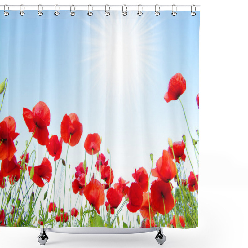 Personality  Poppies Shower Curtains