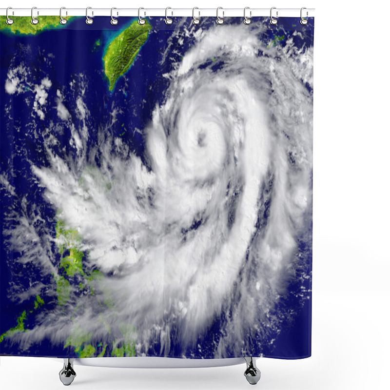 Personality  Hurricane Approaching Southeast Asia Shower Curtains