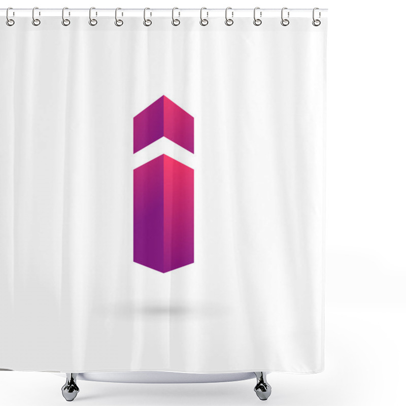 Personality  Letter I Logo Icon Design Template Elements Shower Curtains