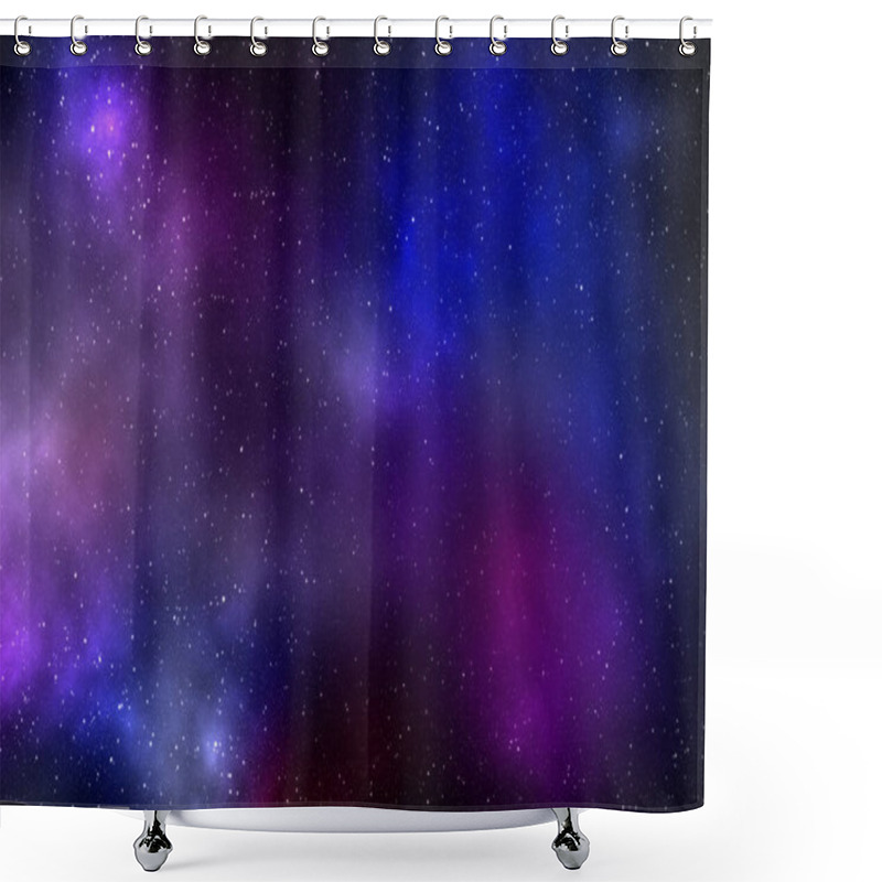 Personality  Planets And Galaxy, Science Fiction Wallpaper. Beauty Of Deep Space. Billions Of Galaxies In The Universe Cosmic Art Background. 3D Illustration. Shower Curtains