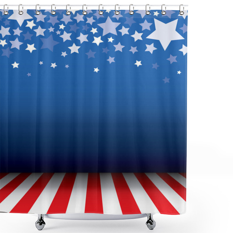 Personality  Background With Stars Decorative Shower Curtains