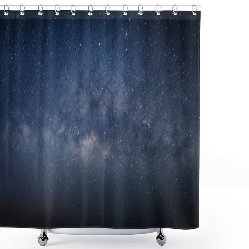 Personality  Milky Way Galaxy With Stars And Space Dust In The Universe, Long Exposure Photograph,with Grain Shower Curtains