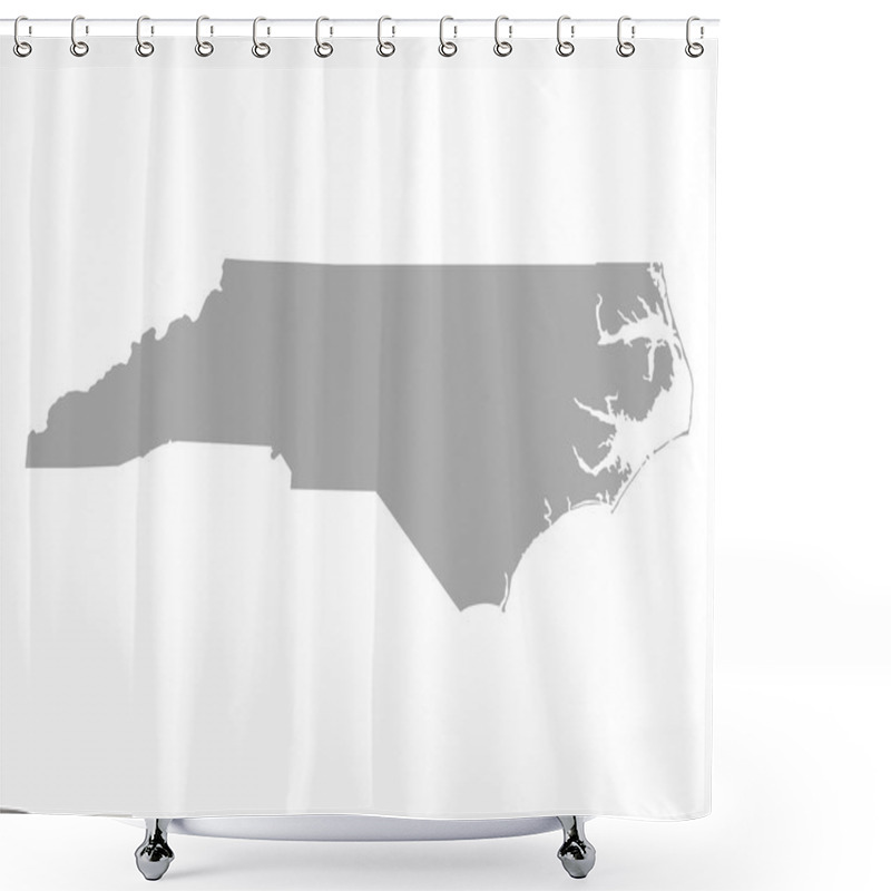 Personality  Map Of North Carolina Shower Curtains