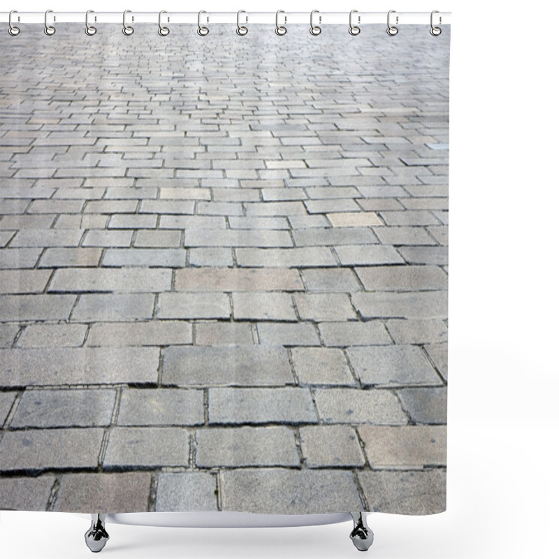 Personality  Cobbled Street In Paris Shower Curtains