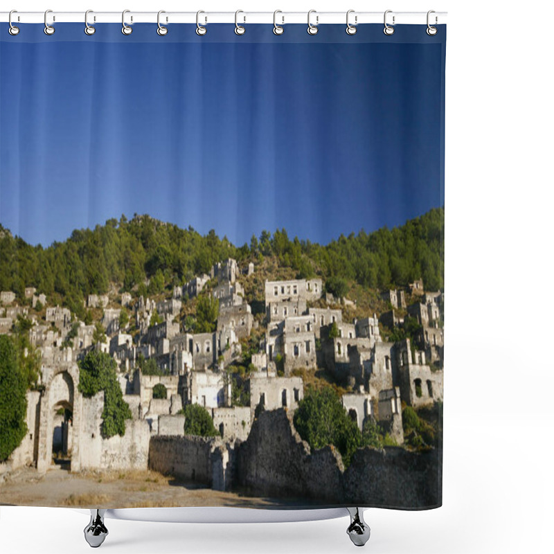 Personality  Ancient City Of Kayakoy, Fethiye Mugla In Turkey Shower Curtains