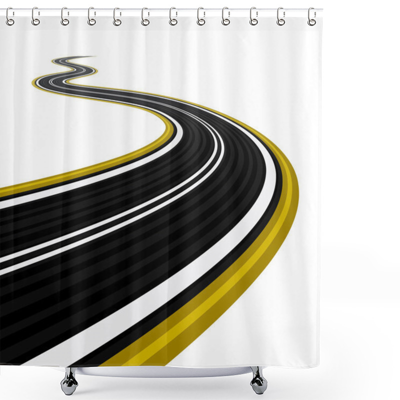 Personality  Winding Road Shower Curtains