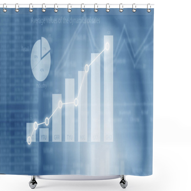 Personality  Sales Dynamics Data Shower Curtains