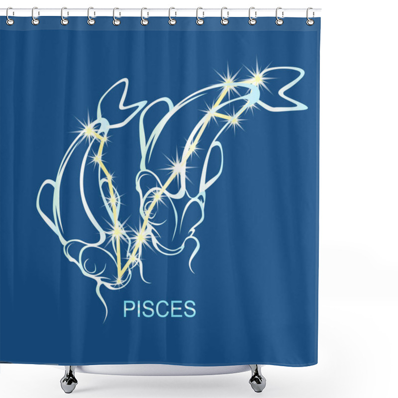 Personality  Pisces Astrological Sign Shower Curtains