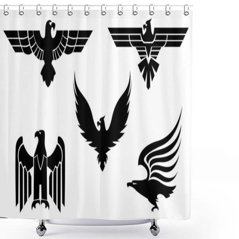 Personality  Eagle Tattoos Shower Curtains