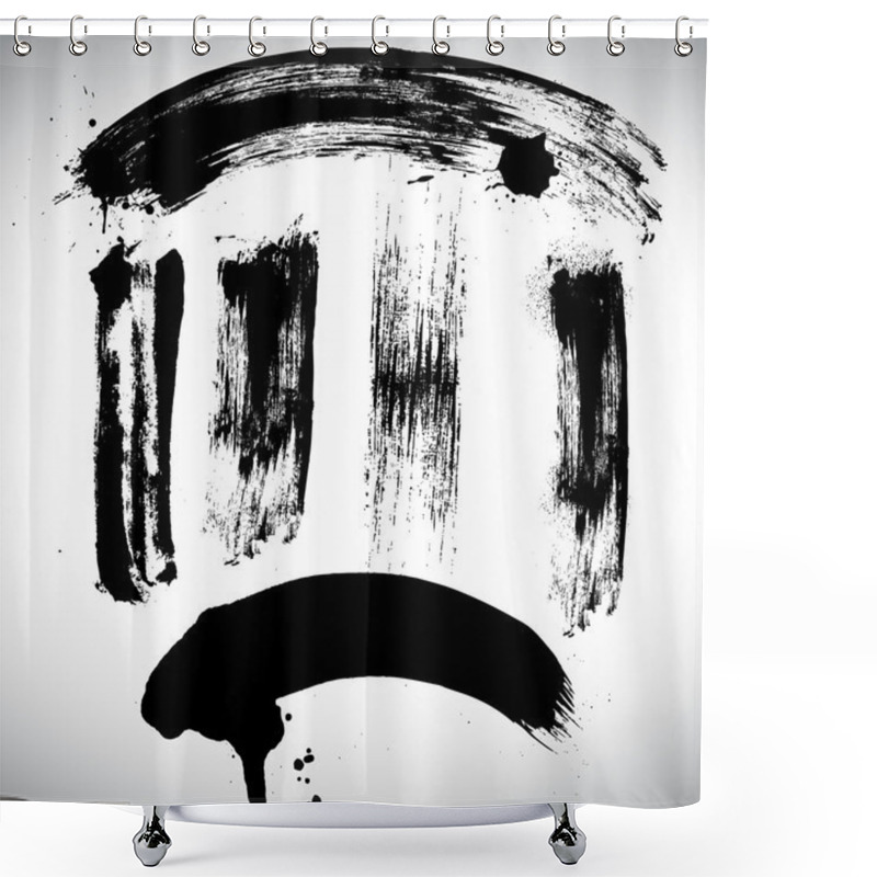 Personality  Stylish Brush Strokes Shower Curtains