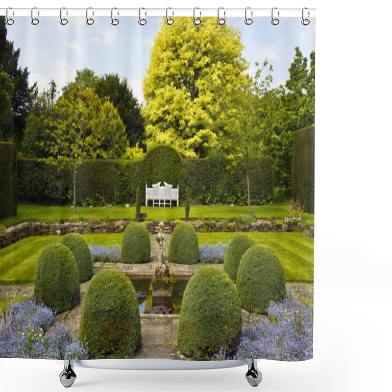 Personality  Formal English Garden. Shower Curtains