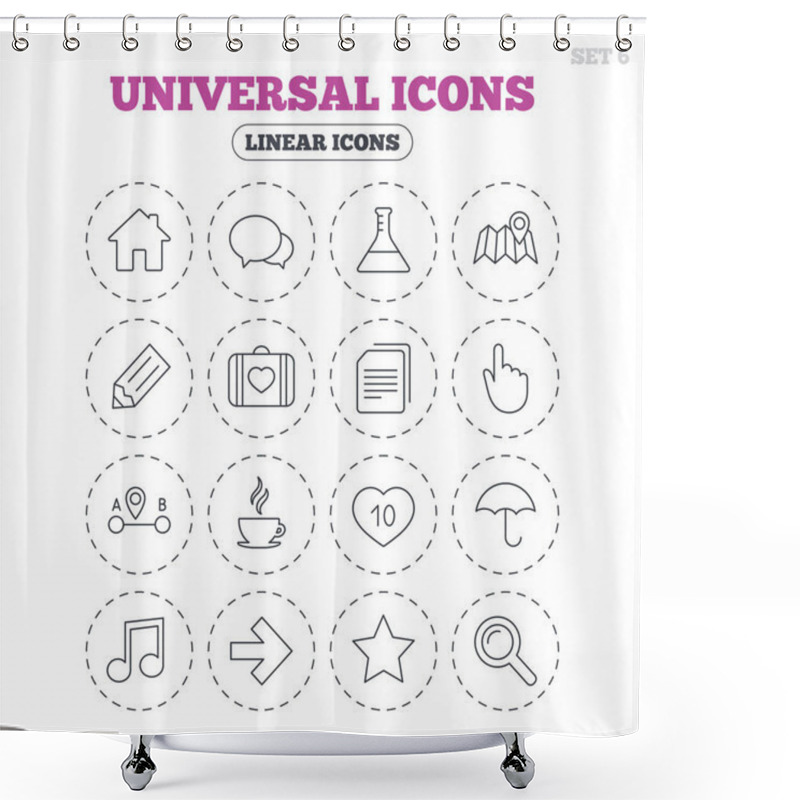 Personality  Speech Bubble And First Aid Box. Shower Curtains