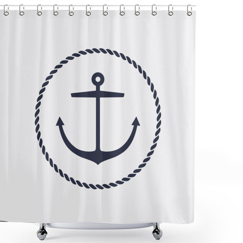 Personality  Anchor Emblem Design Shower Curtains