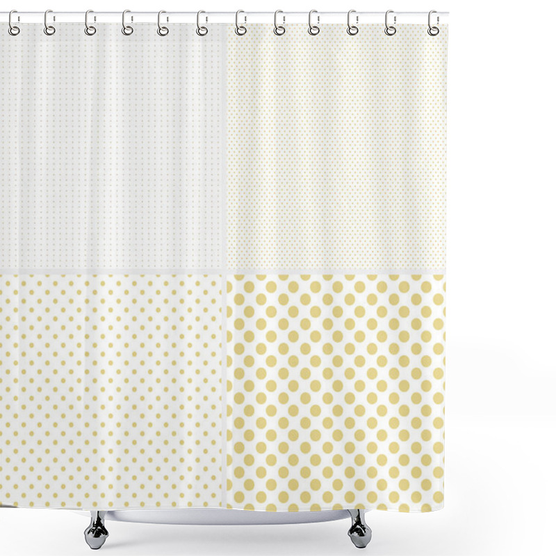 Personality  Seamless Dotted Patterns. Shower Curtains