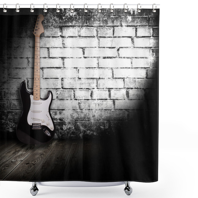 Personality  Electric Guitar In The Room Shower Curtains