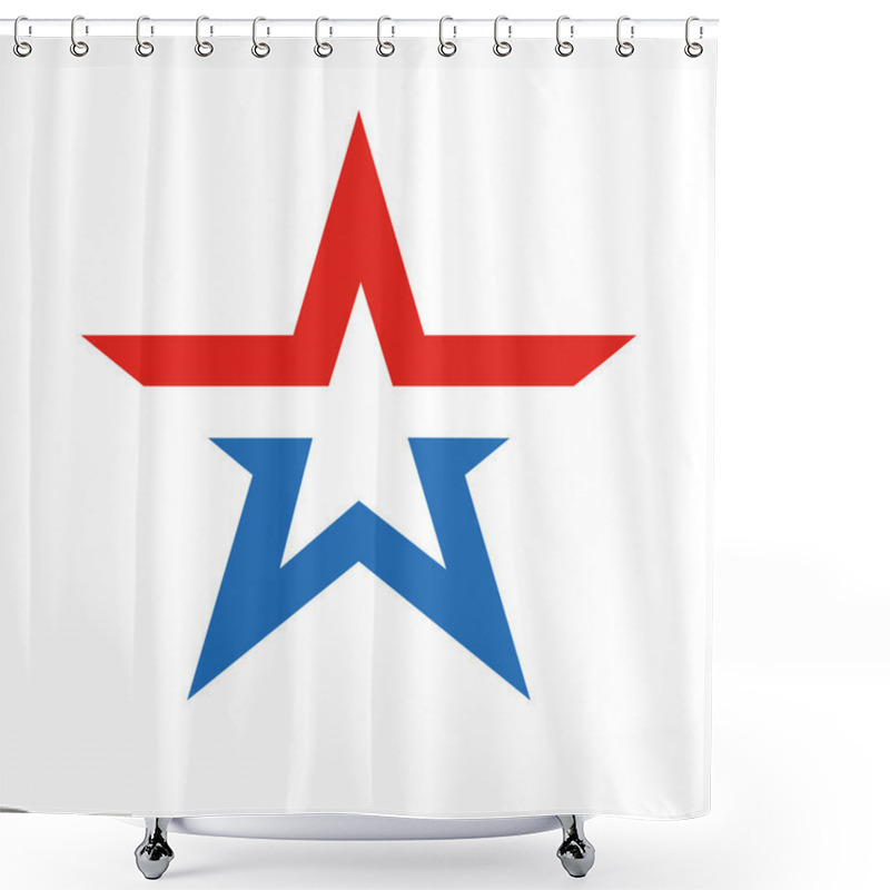 Personality  New Star - Simbol Of Russian Army Shower Curtains