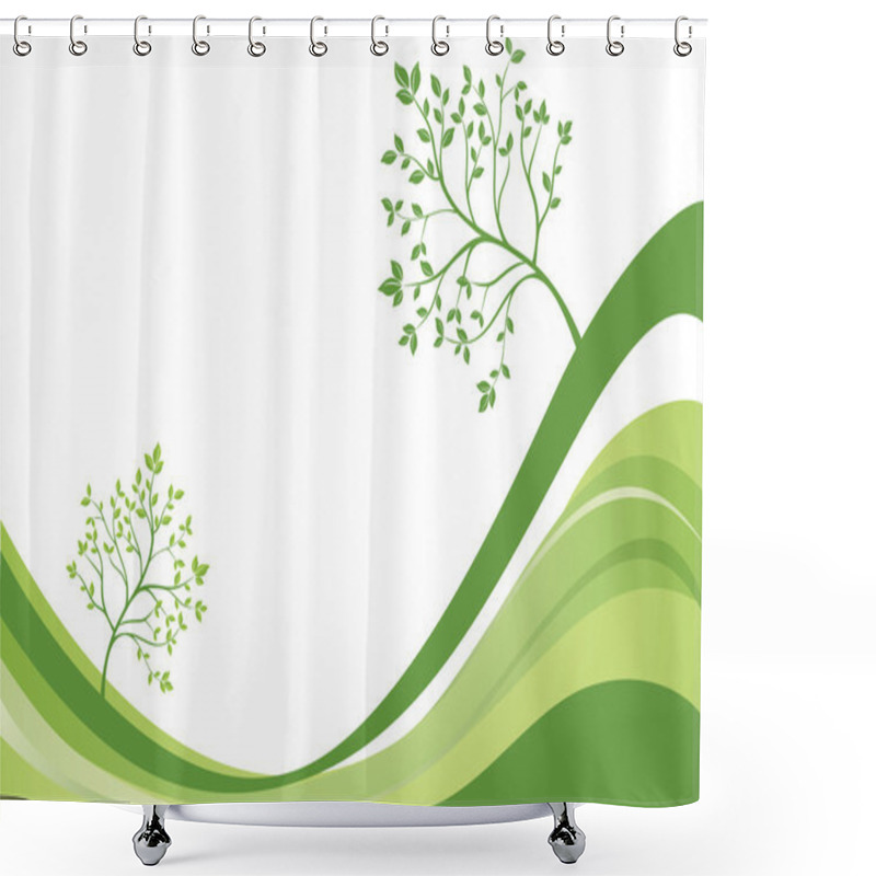 Personality  Ecological Background Shower Curtains