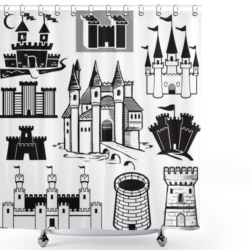 Personality  Castle Collection Shower Curtains