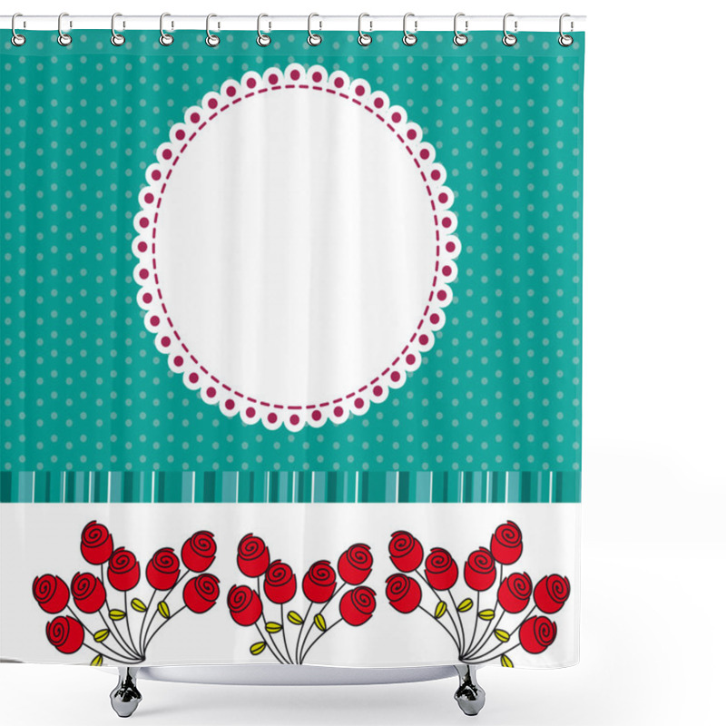 Personality  Cute Background Shower Curtains