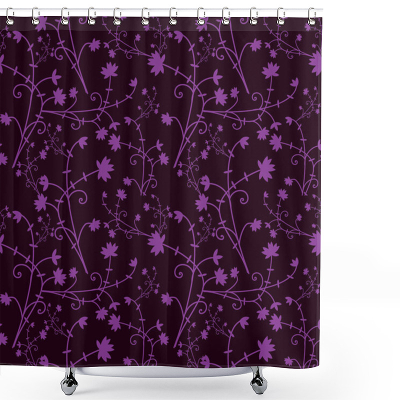 Personality  Purple Pattern Shower Curtains