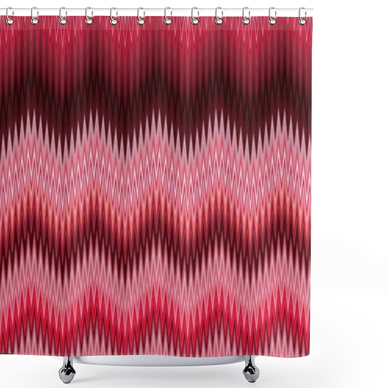 Personality  Chevron Zigzag Pattern Cherry Amaranth. Purple. Shower Curtains