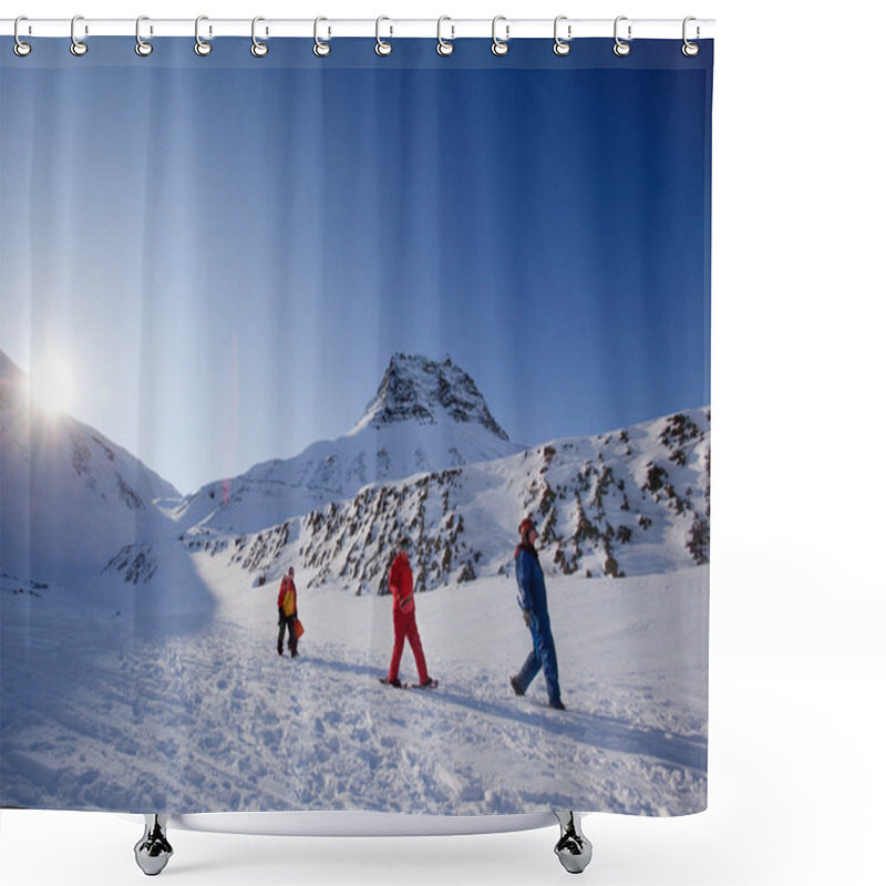 Personality  Mountain Trek Shower Curtains