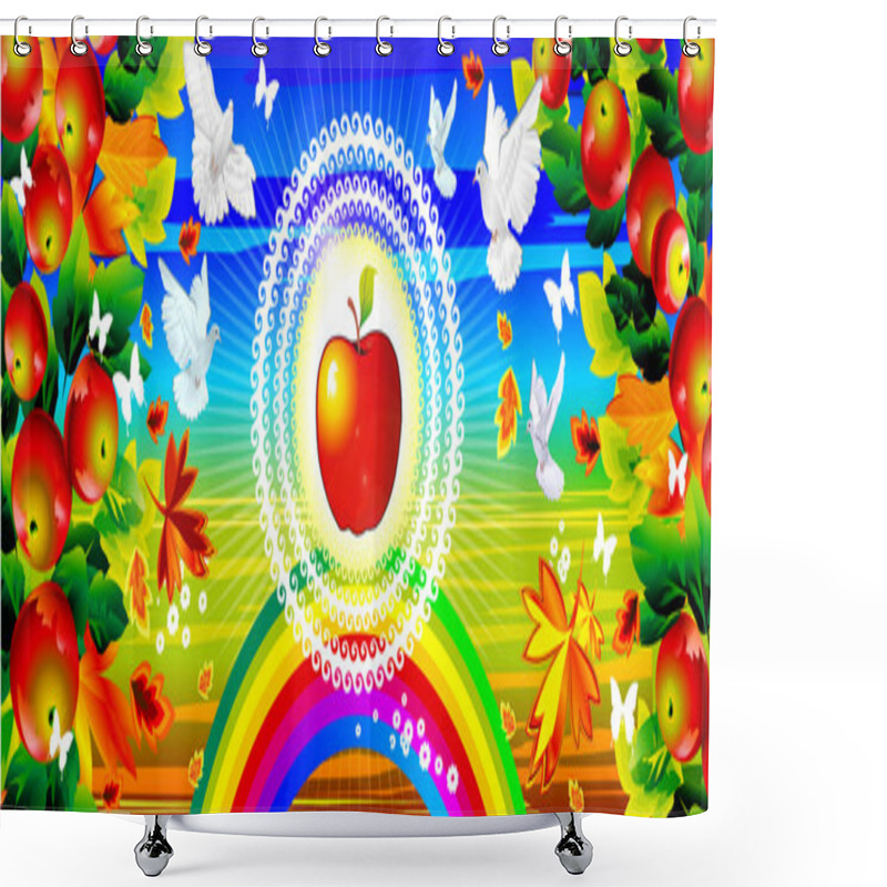 Personality  Aple Shower Curtains