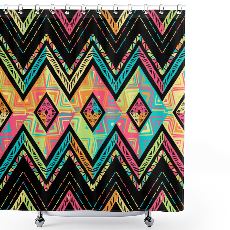 Personality  Geometric Decorative Seamless Pattern Shower Curtains