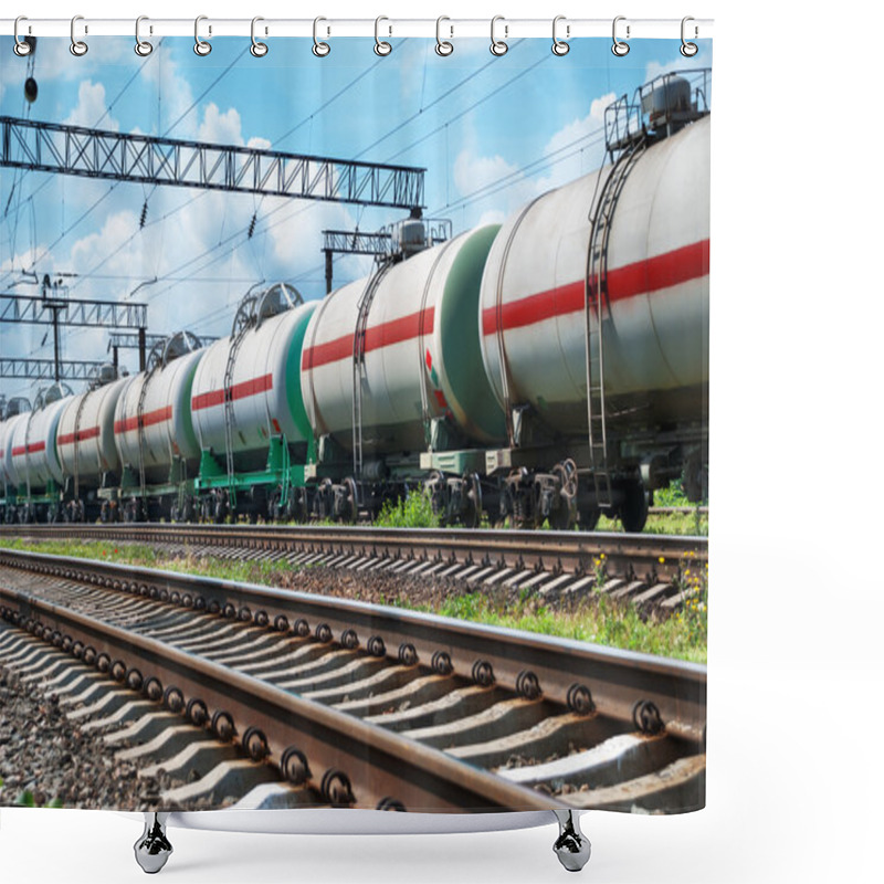 Personality  Railroad Cistern Shower Curtains