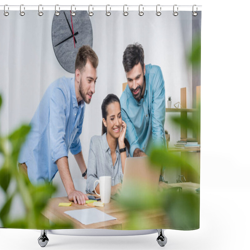 Personality  Business People In Office Shower Curtains