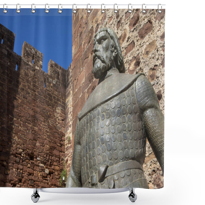 Personality  Statue Of Sancho I Of Portugal  Shower Curtains