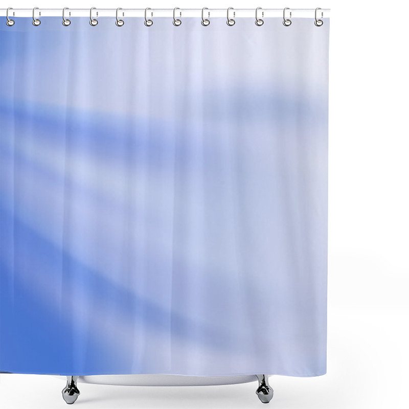 Personality  Heavenly Blue Azure Background With Soft Folds Shower Curtains