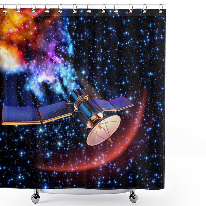 Personality  Falling Artificial Satellite Has Burned Up Shower Curtains