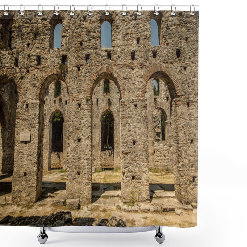 Personality  Roman Gate In Butrint, Albania Shower Curtains