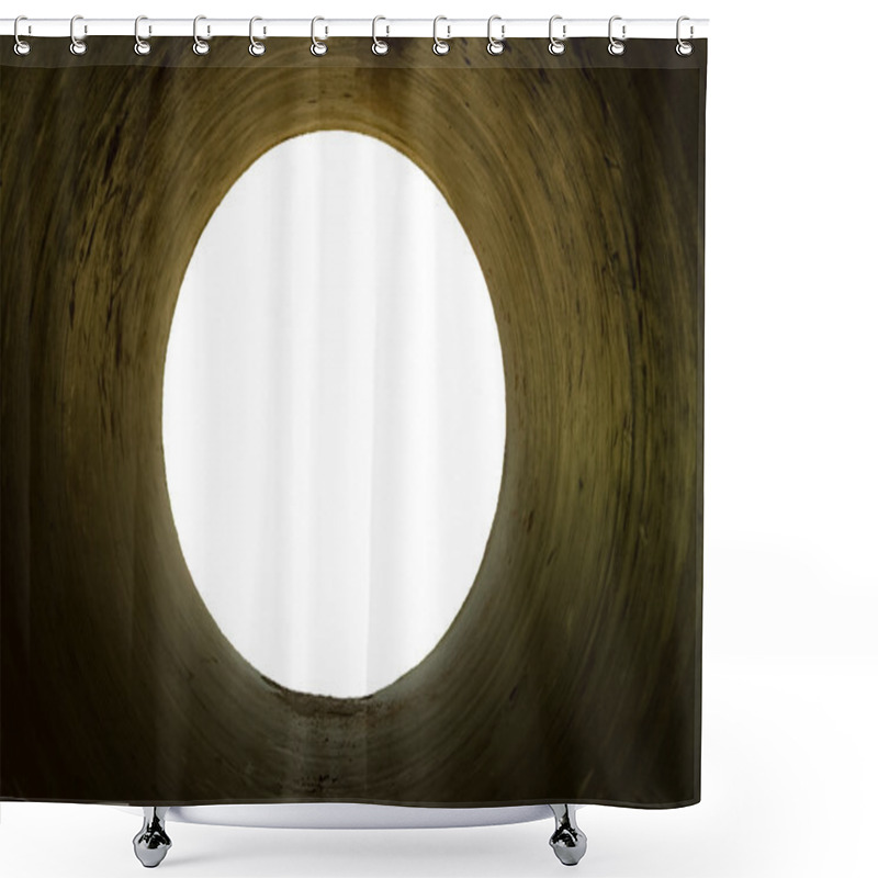 Personality  Light Through Tunnel Shower Curtains