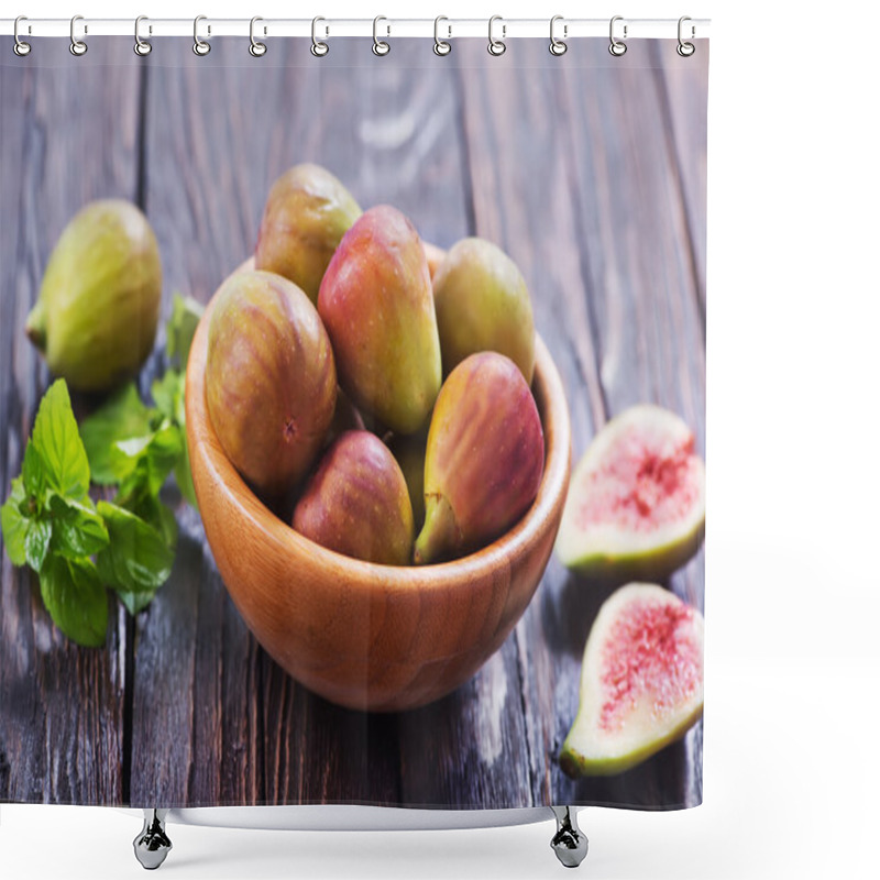 Personality  Fresh Figs In Bowl Shower Curtains