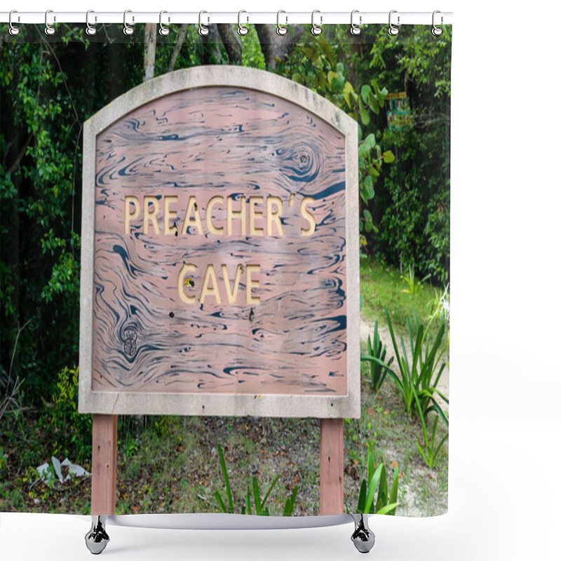 Personality  Entrance To Preacher's Cave In Eleuthera, The Bahamas Shower Curtains