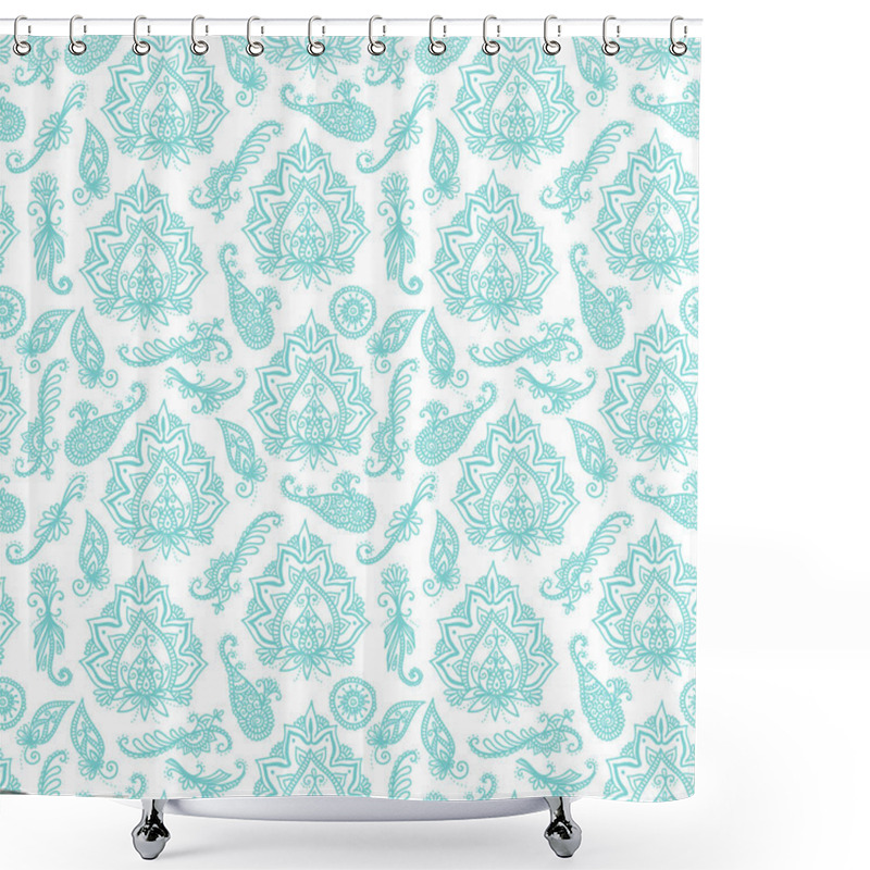 Personality  Seamless Indian Pattern Shower Curtains