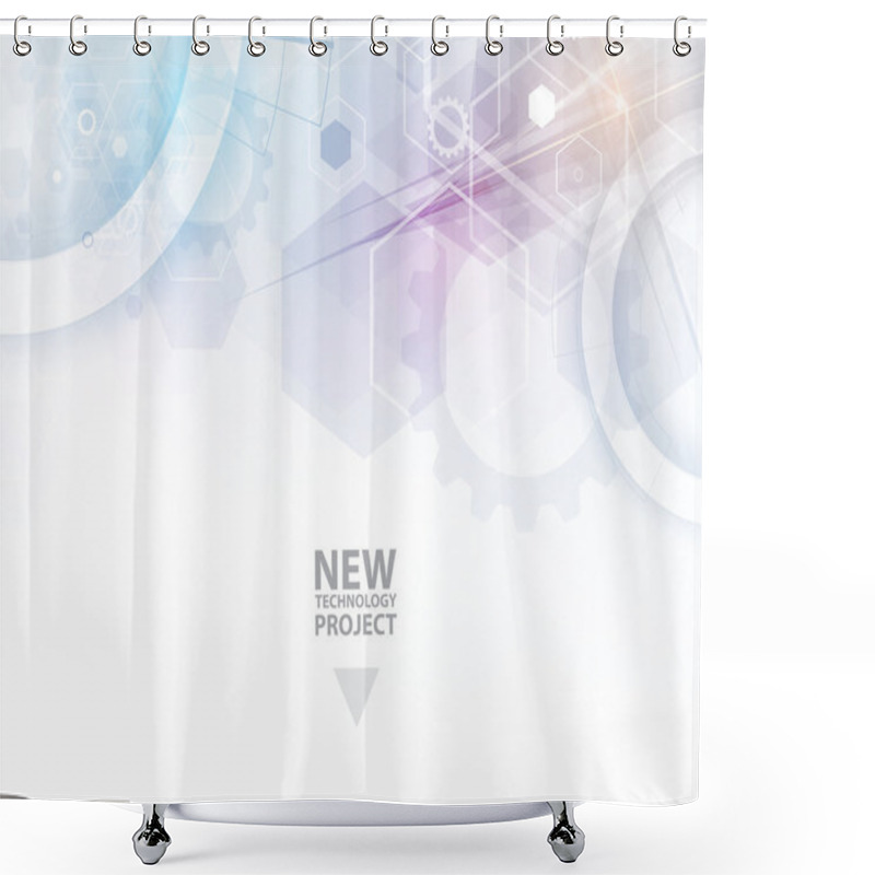 Personality  New Technology Business Background Shower Curtains