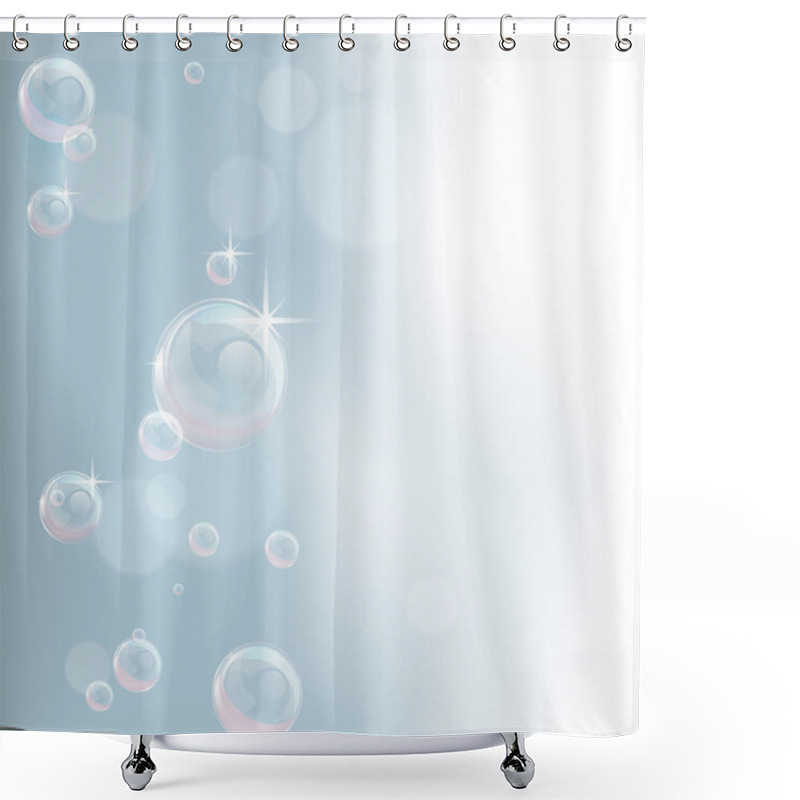 Personality  Pastel Tones Bubble Background Shower Curtains