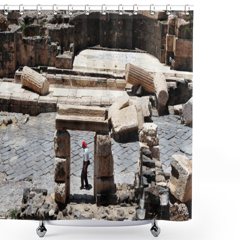 Personality  Ancient Beit Shean - Israel Shower Curtains