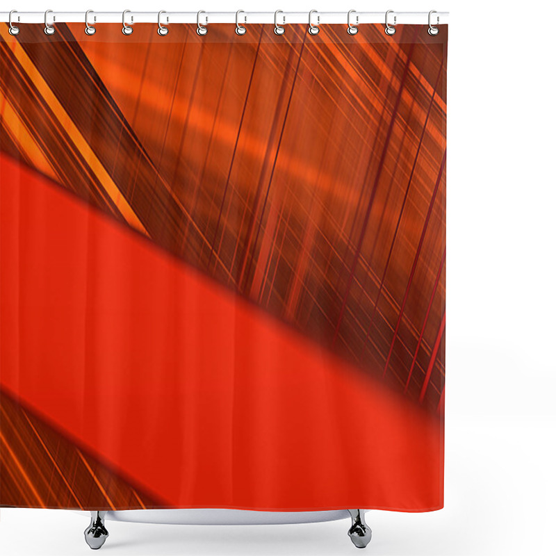 Personality  Abstract Red Background Shower Curtains