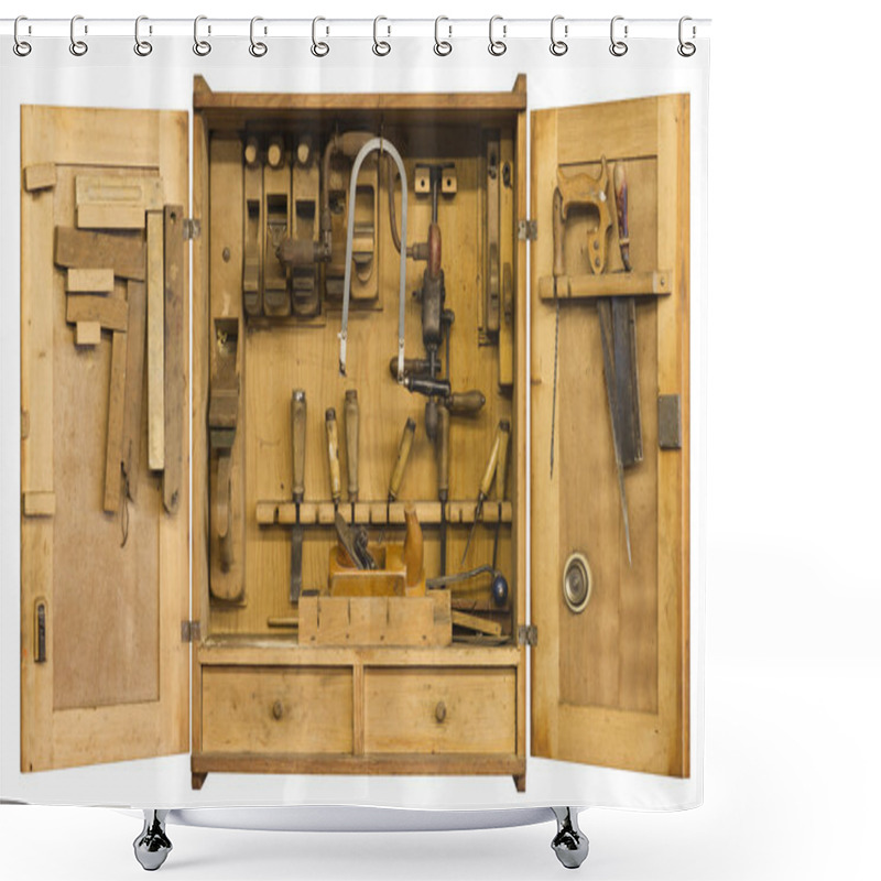 Personality  Historic Tool Cabinet Shower Curtains