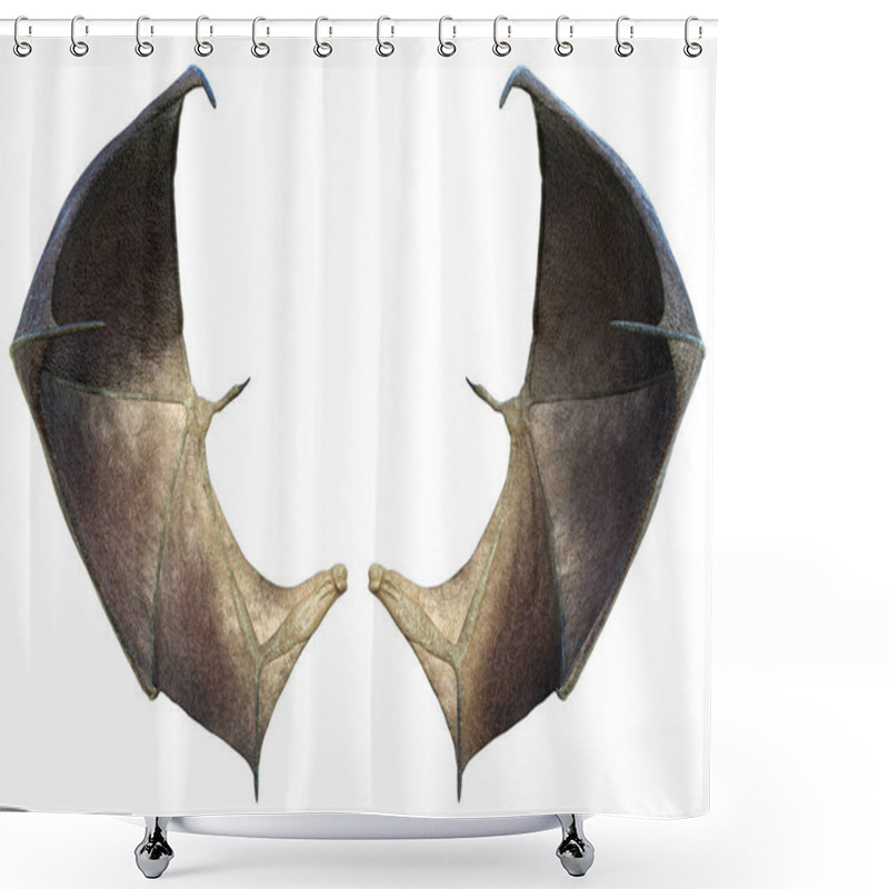 Personality  3D Rendered Devil Wings Isolated On White Background - 3D Illustration Shower Curtains